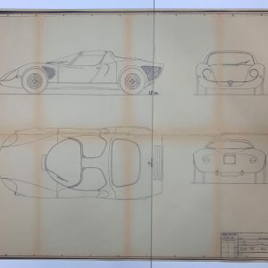 1967 Alfa Romeo Tipo 33 Stradale blueprint
