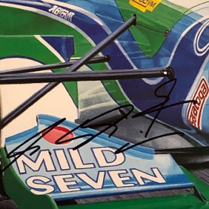 1995 Monaco GP original poster signed by Michael Schumacher