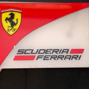 2010s Scuderia Ferrari F1 pit box sign - illuminated