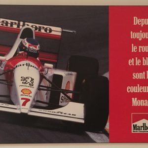 1994 Mika Hakkinen McLaren Marlboro poster