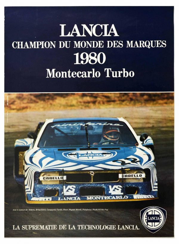 1980 Lancia World Constructors Champion poster