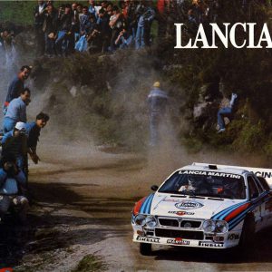 1983 Lancia World Rally factory poster