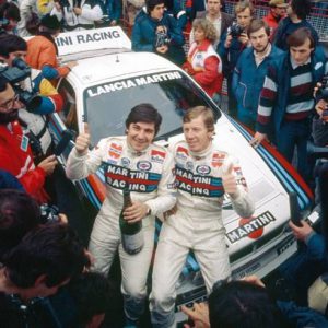 1983 Lancia Monte Carlo Rally factory celebration poster