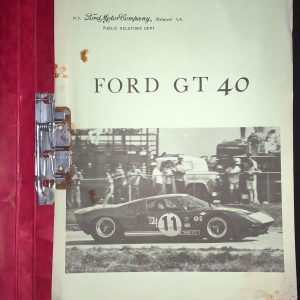 1966 Ford GT40 spare parts list