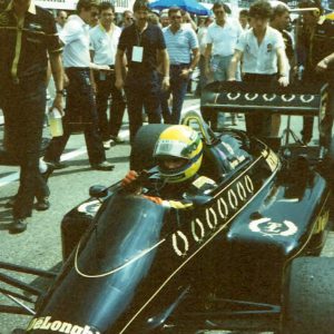 1986 Ayrton Senna Lotus 98T signed wheel