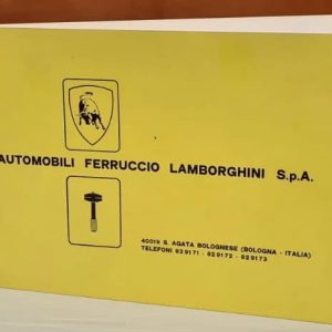 1969 Lamborghini Miura P400 / S / SV service book