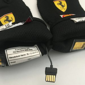 2021 Charles Leclerc signed Styrian GP Ferrari gloves