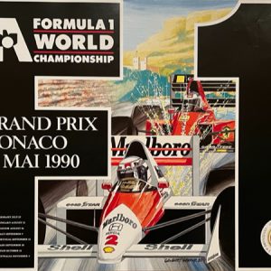 1990 Monaco GP original poster