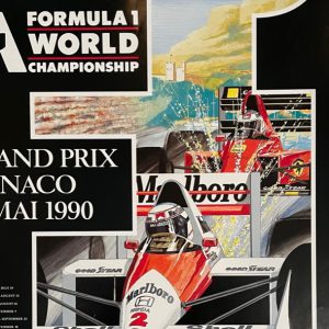 1990 Monaco GP original poster