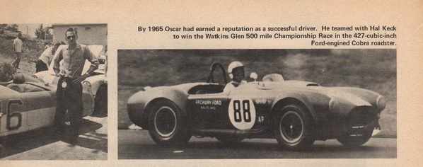 1965 Watkins Glen '500' SCCA event poster