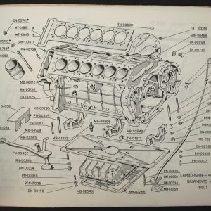 1968 -1971 Lamborghini Miura S spare parts catalog