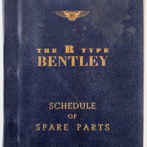 1953-5 Bentley R-Type Continental spare parts catalog