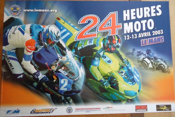 2003 Le Mans "24 Heures Motos" official event poster