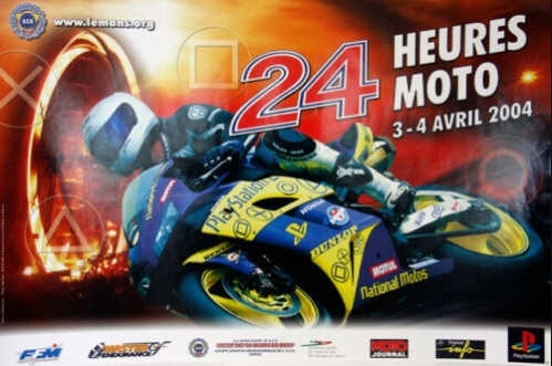 2004 Le Mans "24 Heures Motos" official event poster