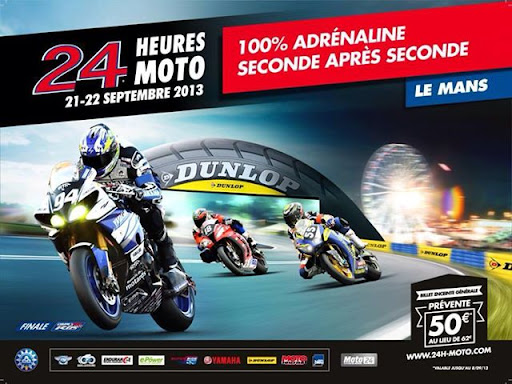 2013 Le Mans "24 Heures Motos" official event poster