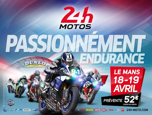 2015 Le Mans "24 Heures Motos" official event poster