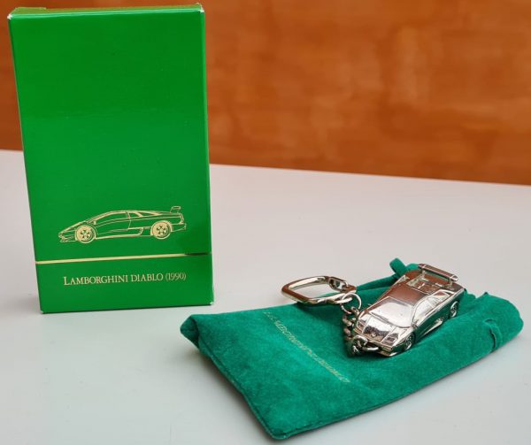 1990s Lamborghini Diablo metal key ring