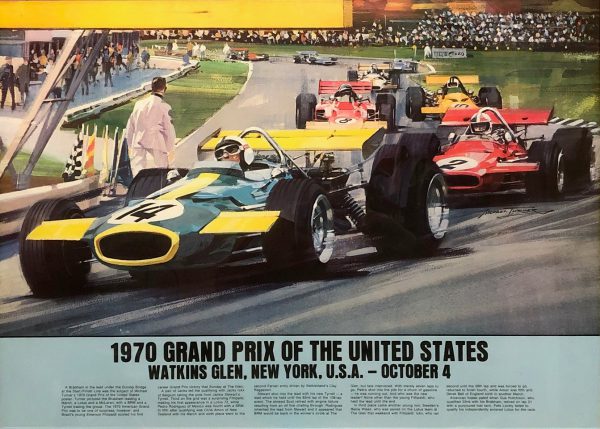 1970 USGP at Watkins Glen poster