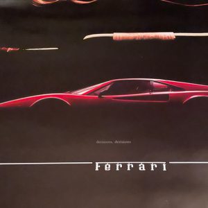 1982 Ferrari "Decisions, Decisions" poster