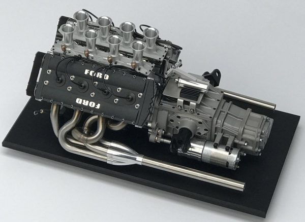 1/3 1970-80s Ford Cosworth DFV working engine model