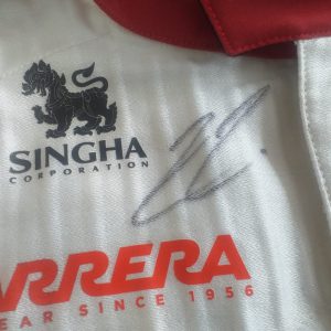 2020 Kimi Raikkonen Alfa Romeo Racing suit signed