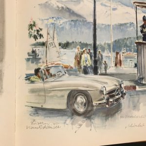 1955 Hans Liska Mercedes illustrated book