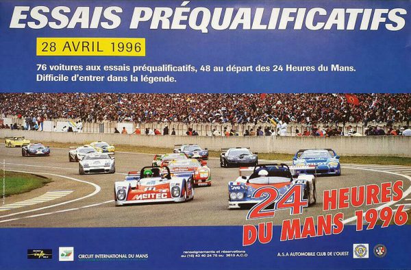 1996 Le Mans 24 hours poster - prequalifying