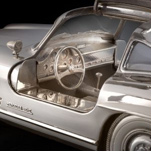 a1/16 1955 Mercedes 300SL Gullwing silver model