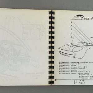 1968 -1971 Lamborghini Miura spare parts catalog