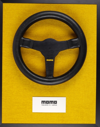 1973-5 Lotus 72 F1 steering wheel presentation