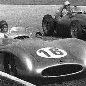 1954 Italian GP Mercedes Factory success poster - Dutch
