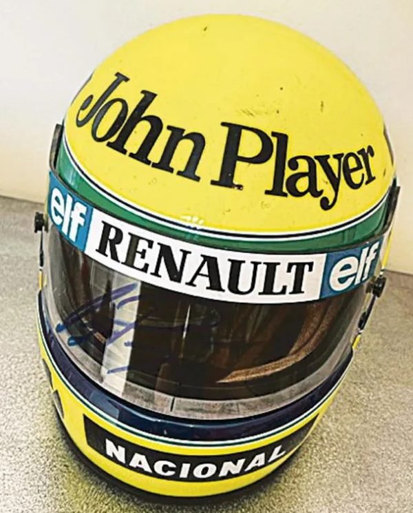 1986 Ayrton Senna Lotus original helmet