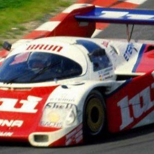 1987 Porsche sportscar Jochen Mass trophies