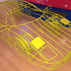 1/3 1987 Ferrari F40 wire frame - Yellow