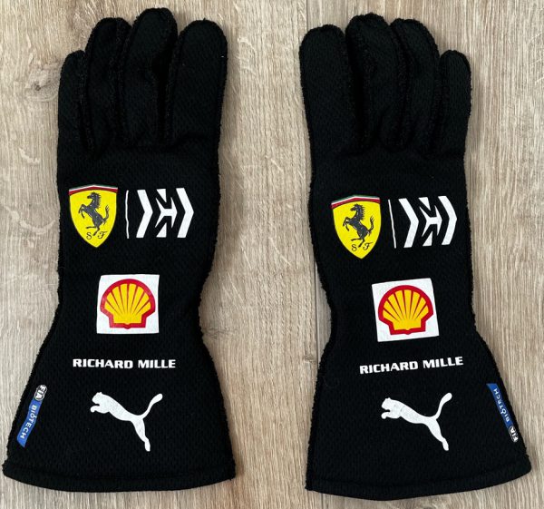 2021 Charles Leclerc signed Ferrari gloves
