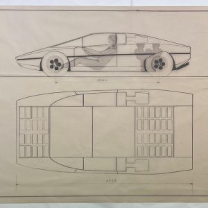 1976 Lamborghini Bravo Bertone factory blueprint
