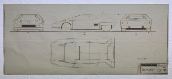 1976 Alfa Romeo 33 Navajo Bertone factory blueprint