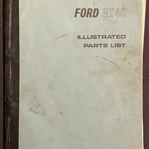 1965 Ford GT40 MK1 illustrated parts list