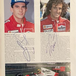 1989 Monaco program signed by Senna + grid
