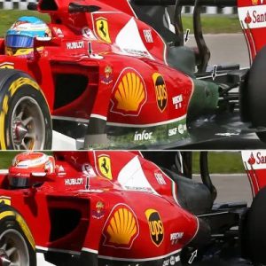 2014 Ferrari F14T engine cover