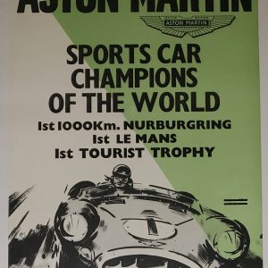 1959 Aston Martin factory poster - Sports Car Champions