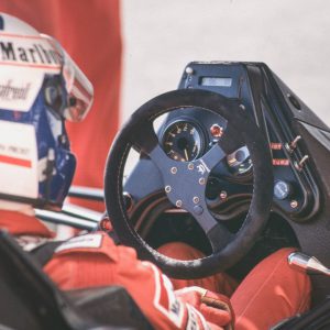 1985-6 Niki Lauda / Alain Prost McLaren MP4-2 steering wheel