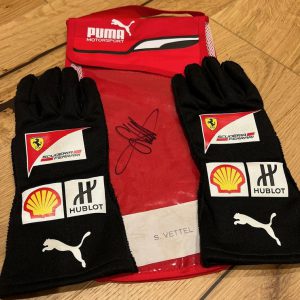 2017 Sebastian Vettel Ferrari gloves