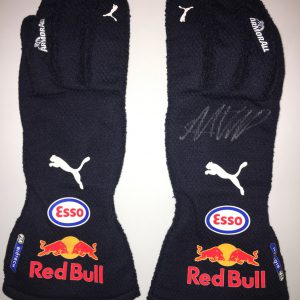 2021 Max Verstappen Red Bull Racing original signed gloves