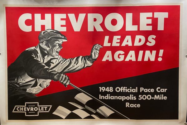 1948 Chevrolet Indy Pace car poster