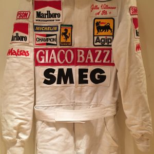 1982 Gilles Villeneuve Ferrari suit replica