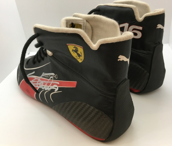 Collector Studio - Fine Automotive Memorabilia - 2022 Charles Leclerc  Ferrari signed boots