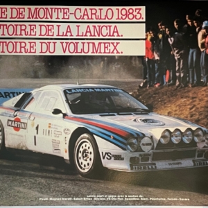 1983 Monte Carlo Rally Lancia poster
