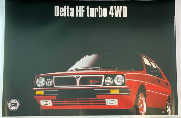 1986 Lancia Delta HF Turbo FWD poster