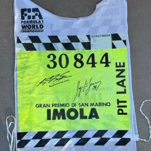 1994-Imola-pit-lane-bib-signed (1)